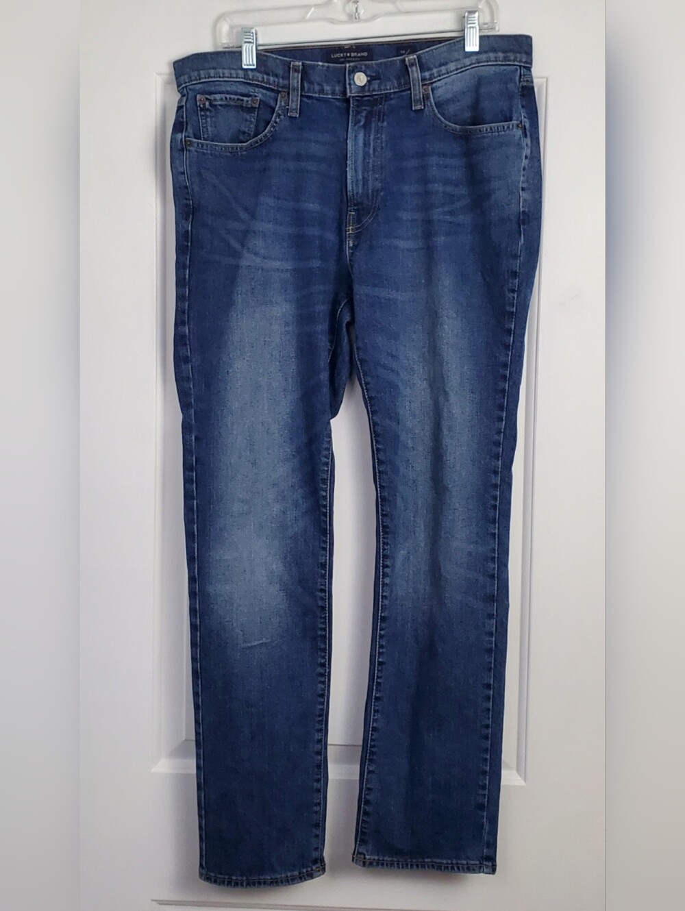 Lucky Brand Mens 412 Athletic Slim Stretch Denim Jeans - Size 34 x 32 - GUC